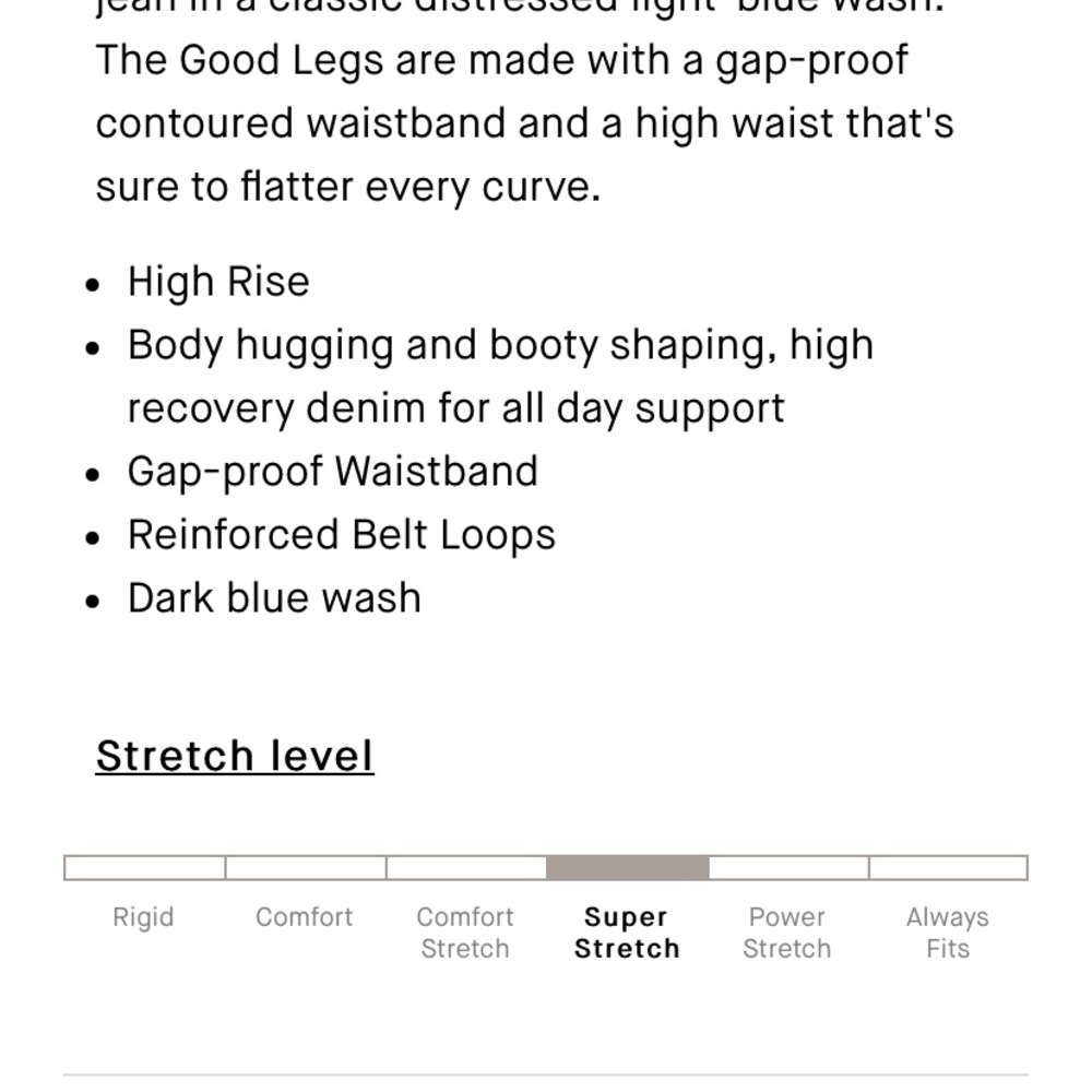 Good American good legs skinny stretch jeans. Never worn .‎ 99 retail - Picture 7 of 12